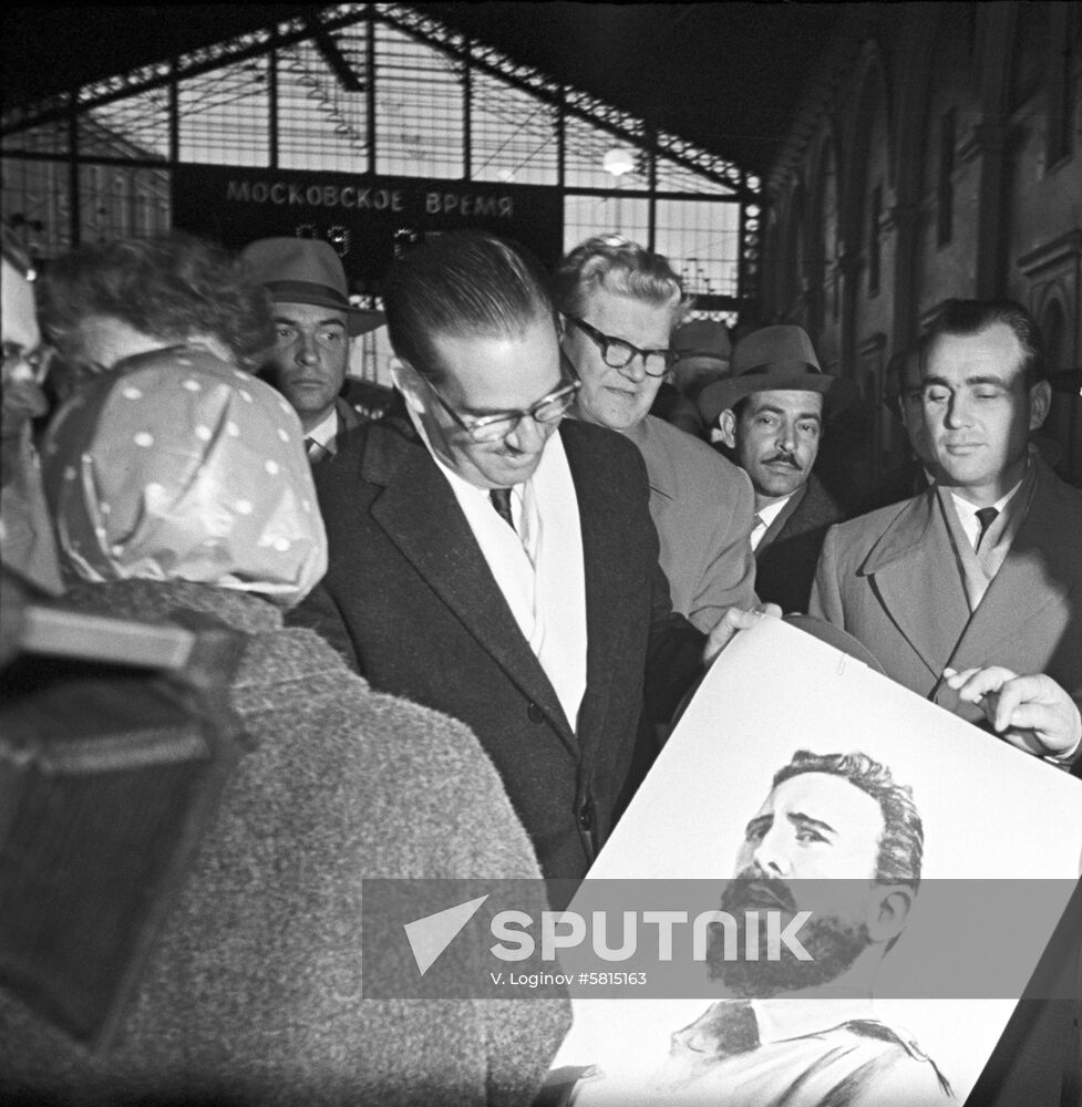 President of Cuba Osvaldo Dorticos Torrado visits USSR