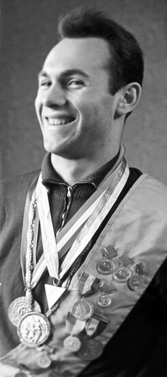 Soviet high jumper Valery Brumel