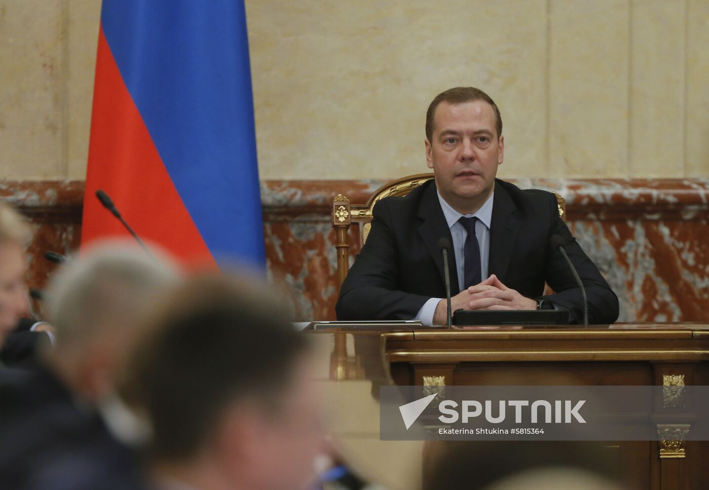 Russia Medvedev Government Meeting