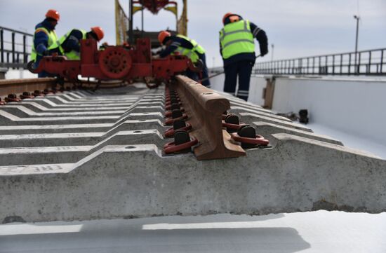 Russia Crimea Bridge Railway