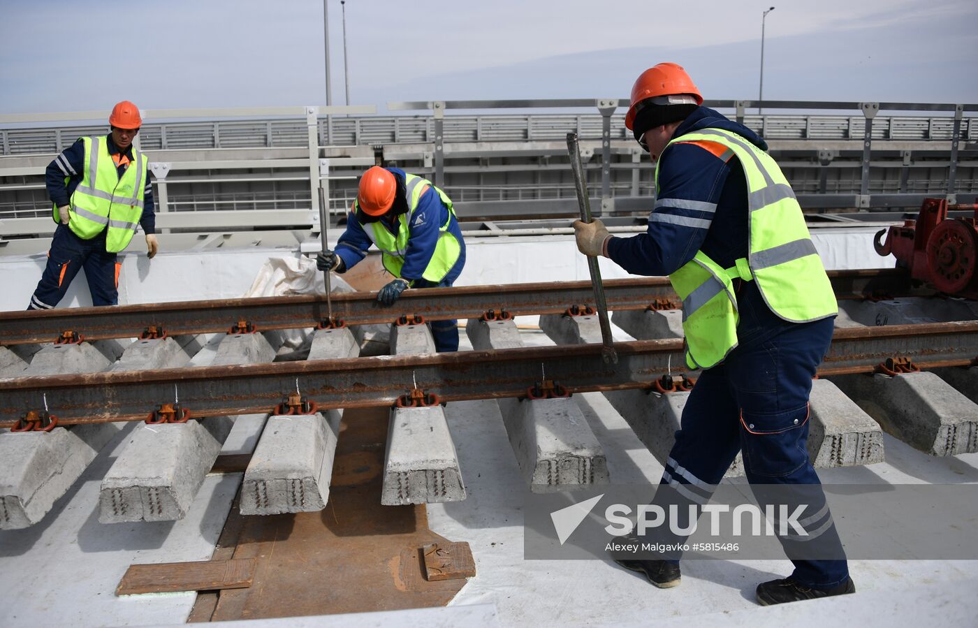 Russia Crimea Bridge Railway