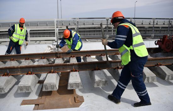 Russia Crimea Bridge Railway