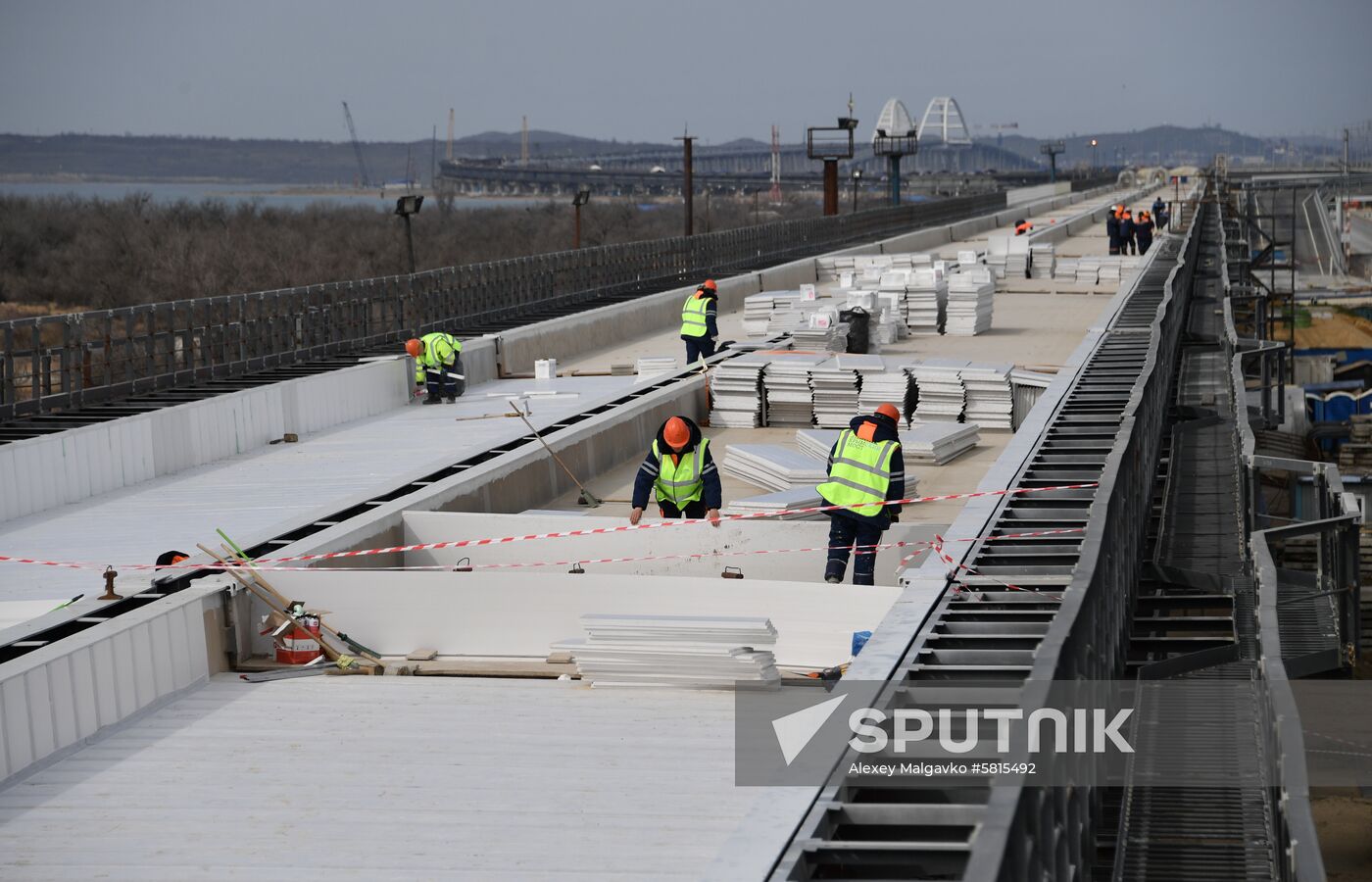 Russia Crimea Bridge Railway