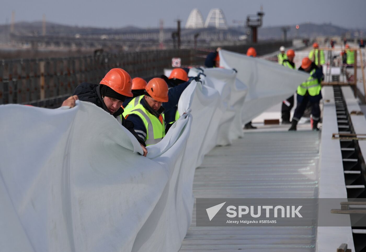Russia Crimea Bridge Railway