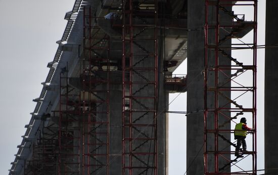 Russia Crimea Bridge Railway