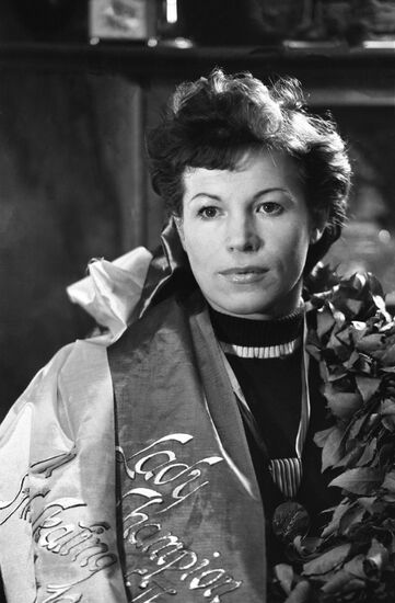 Soviet speed skater Kondakova