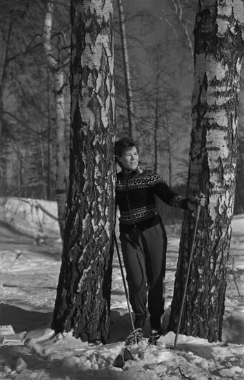Soviet speed skater Kondakova