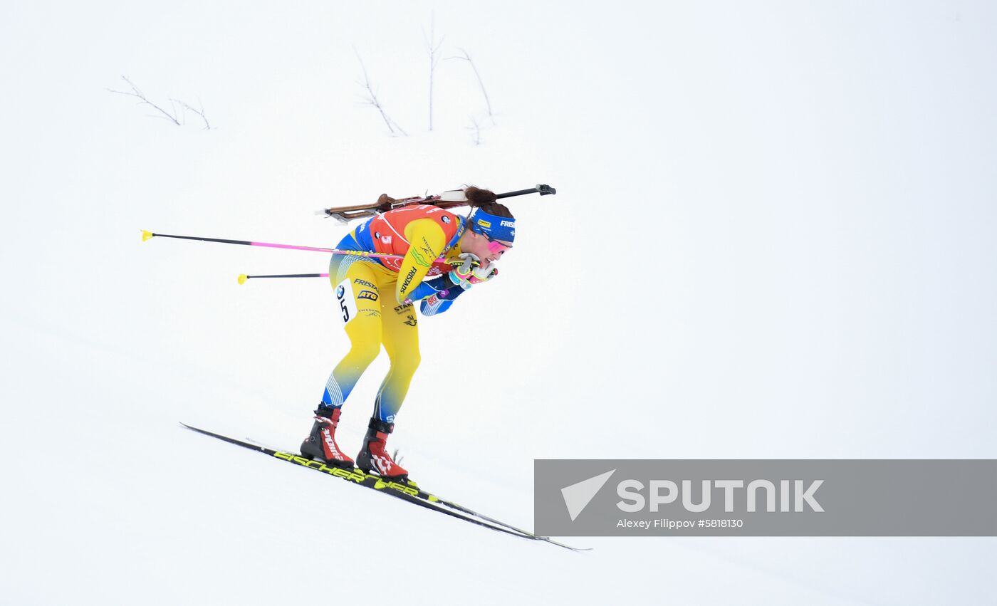 Sweden Biathlon Worlds Women Relay