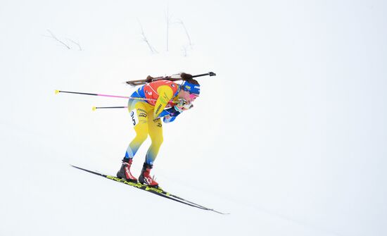 Sweden Biathlon Worlds Women Relay