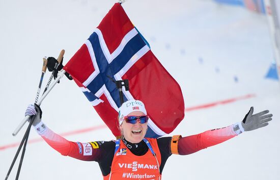 Sweden Biathlon Worlds Women Relay