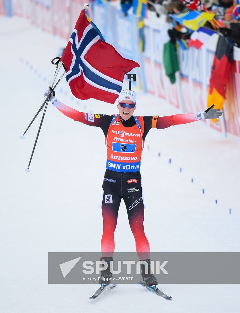 Sweden Biathlon Worlds Women Relay