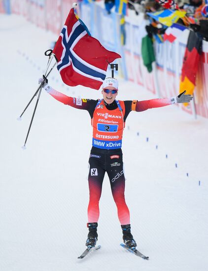 Sweden Biathlon Worlds Women Relay