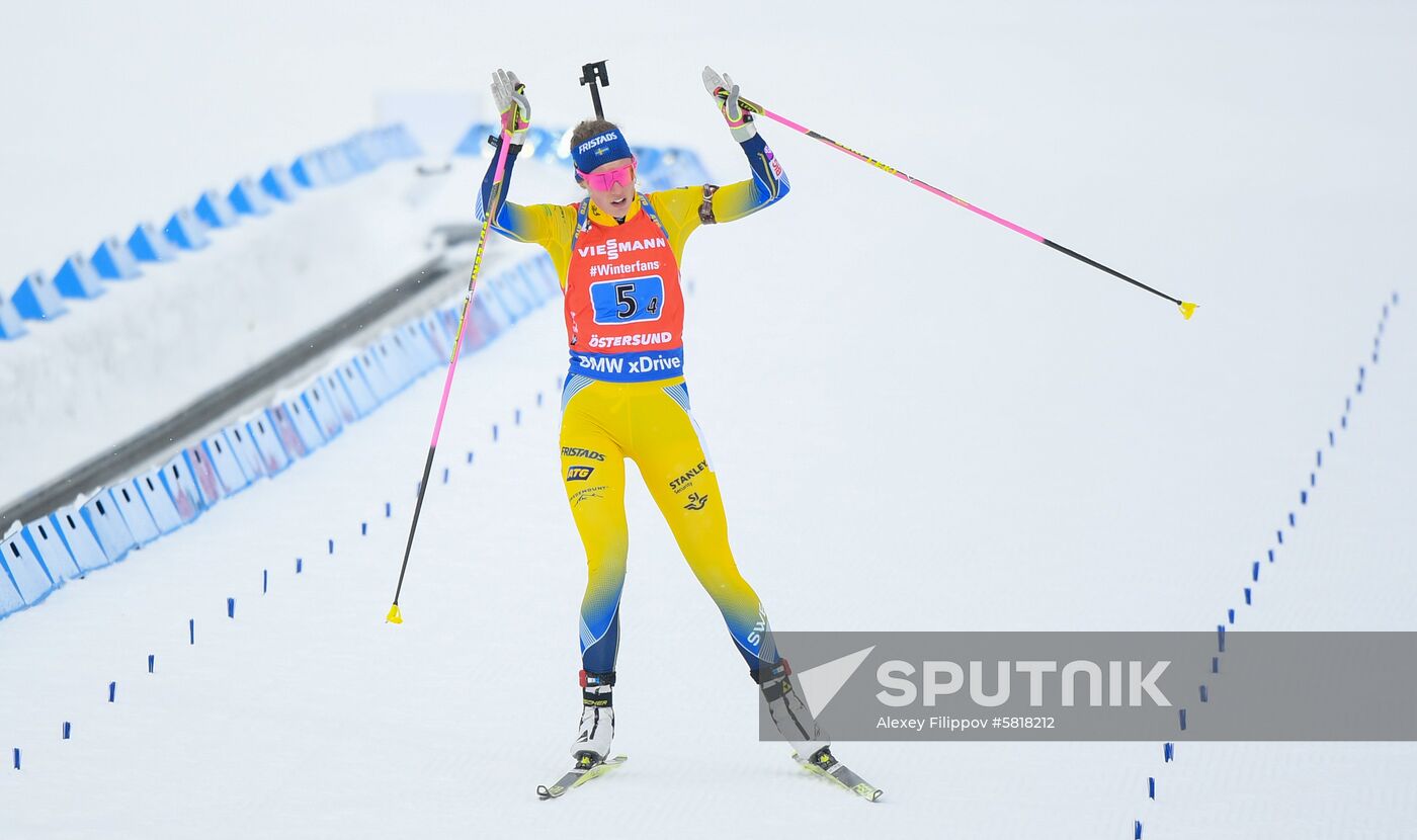 Sweden Biathlon Worlds Women Relay