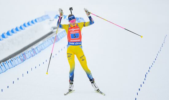 Sweden Biathlon Worlds Women Relay