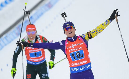 Sweden Biathlon Worlds Women Relay