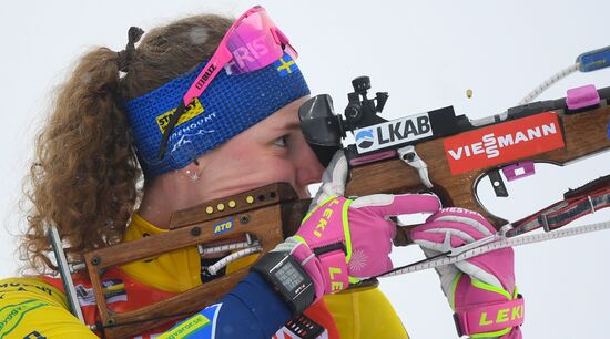 Sweden Biathlon Worlds Women Relay