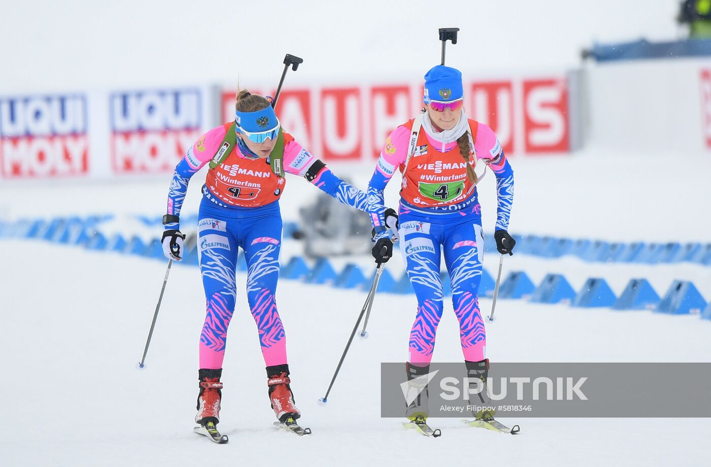 Sweden Biathlon Worlds Women Relay