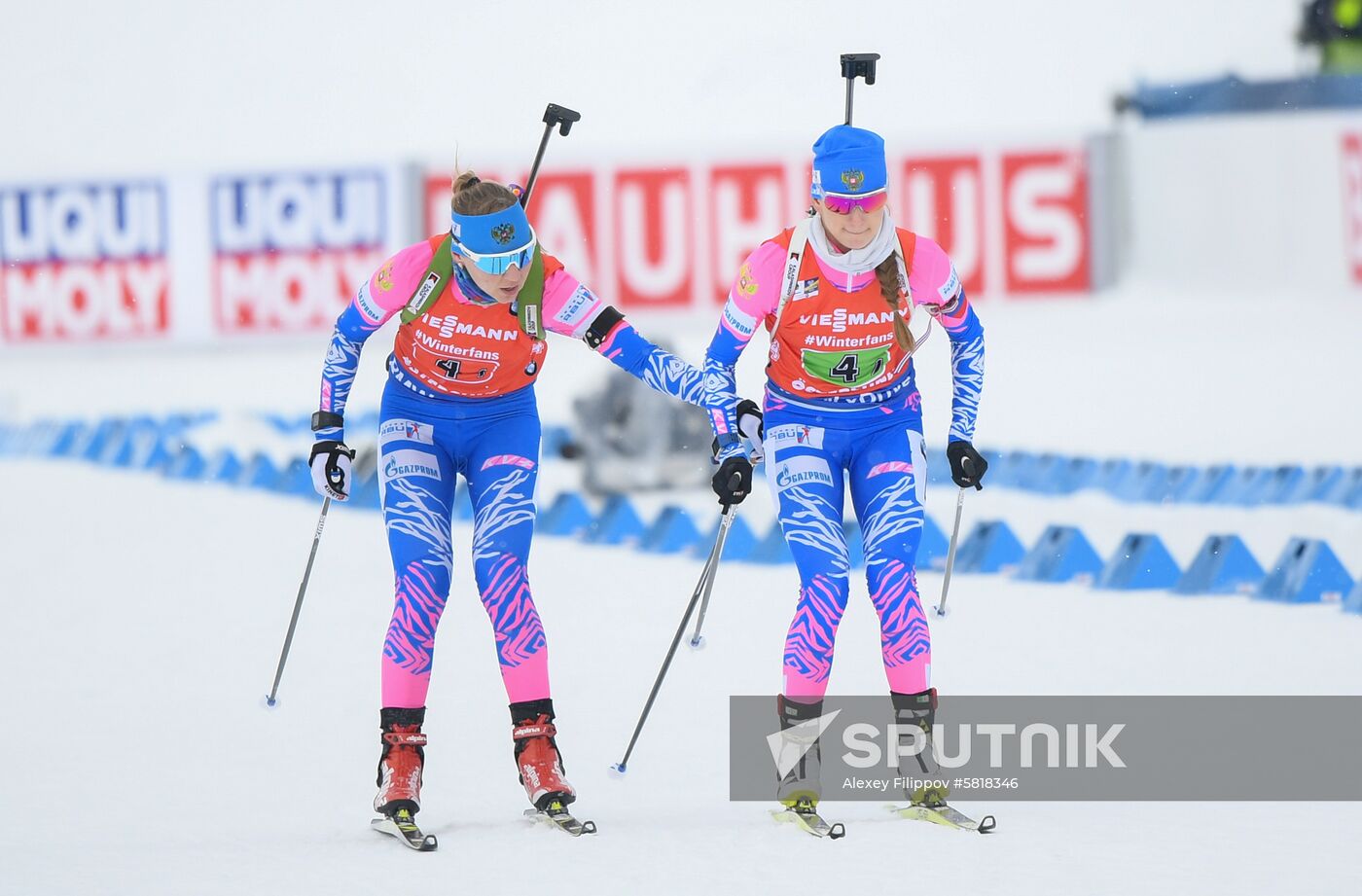 Sweden Biathlon Worlds Women Relay