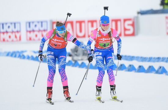 Sweden Biathlon Worlds Women Relay