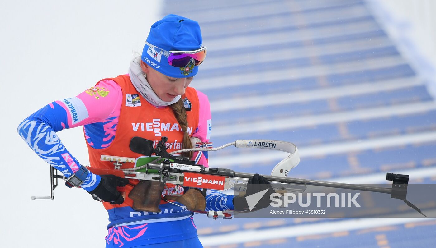 Sweden Biathlon Worlds Women Relay