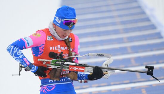 Sweden Biathlon Worlds Women Relay