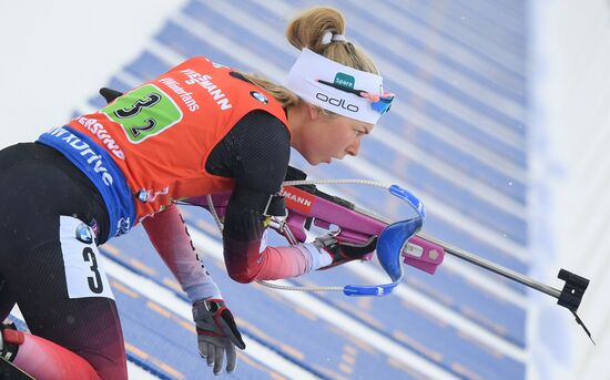 Sweden Biathlon Worlds Women Relay