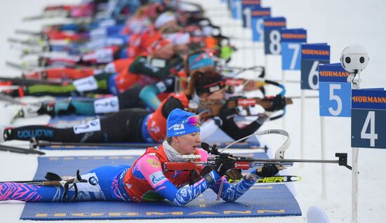 Sweden Biathlon Worlds Women Relay