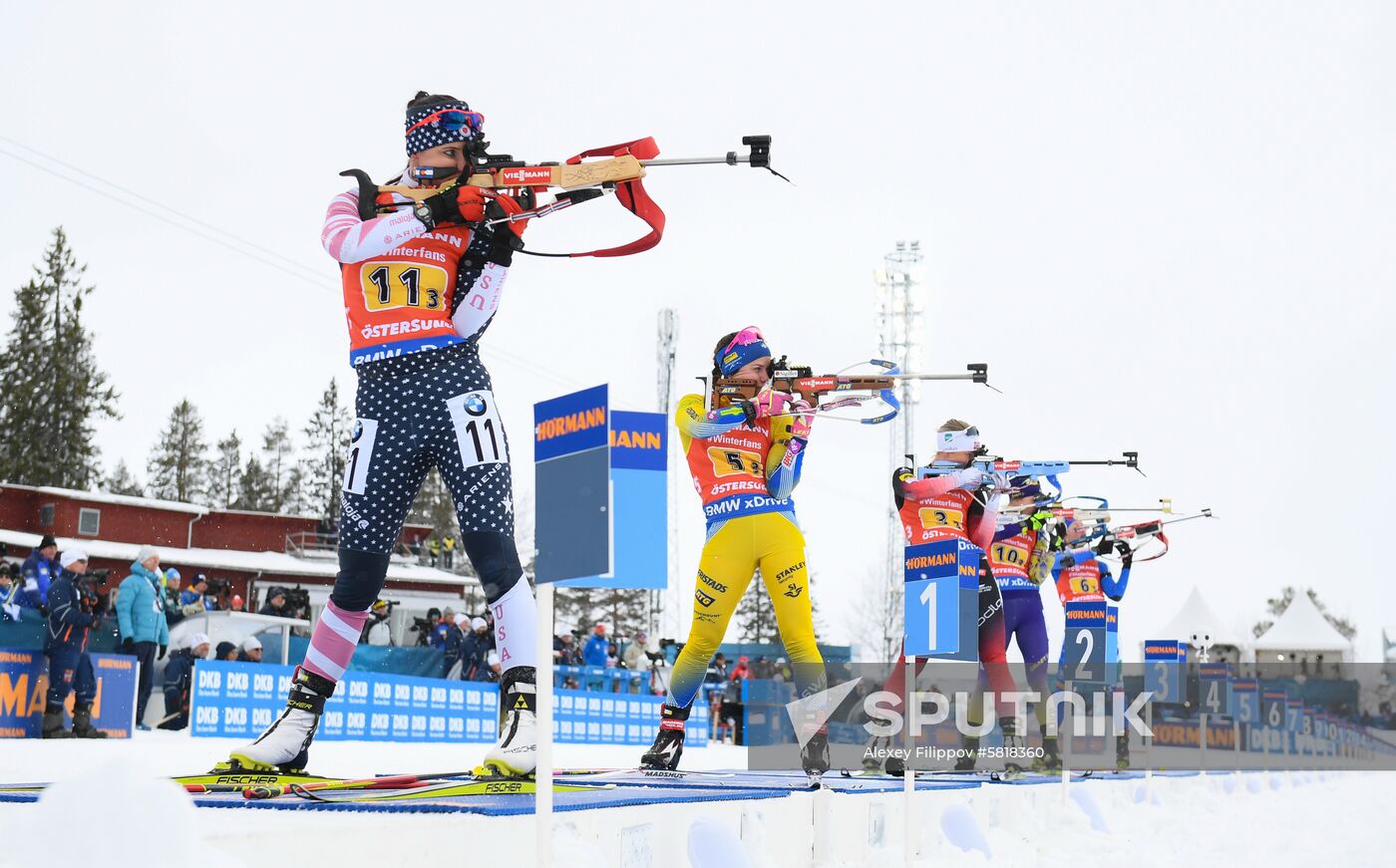 Sweden Biathlon Worlds Women Relay