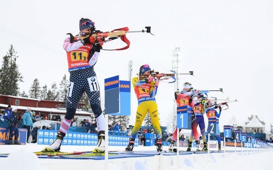 Sweden Biathlon Worlds Women Relay