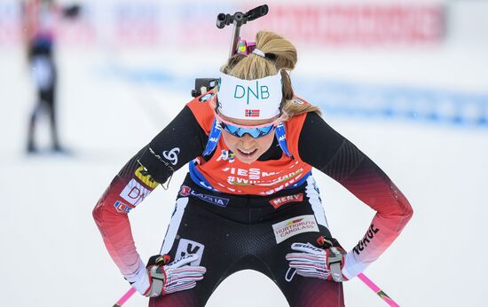 Sweden Biathlon Worlds Women Relay