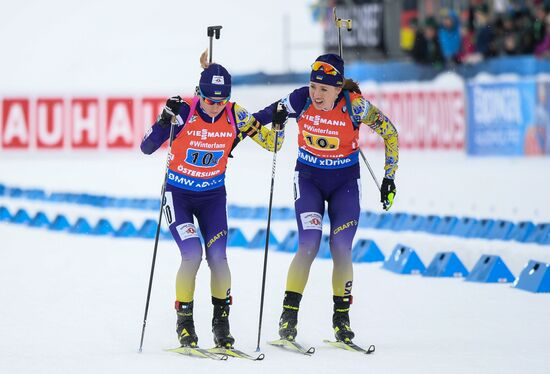 Sweden Biathlon Worlds Women Relay