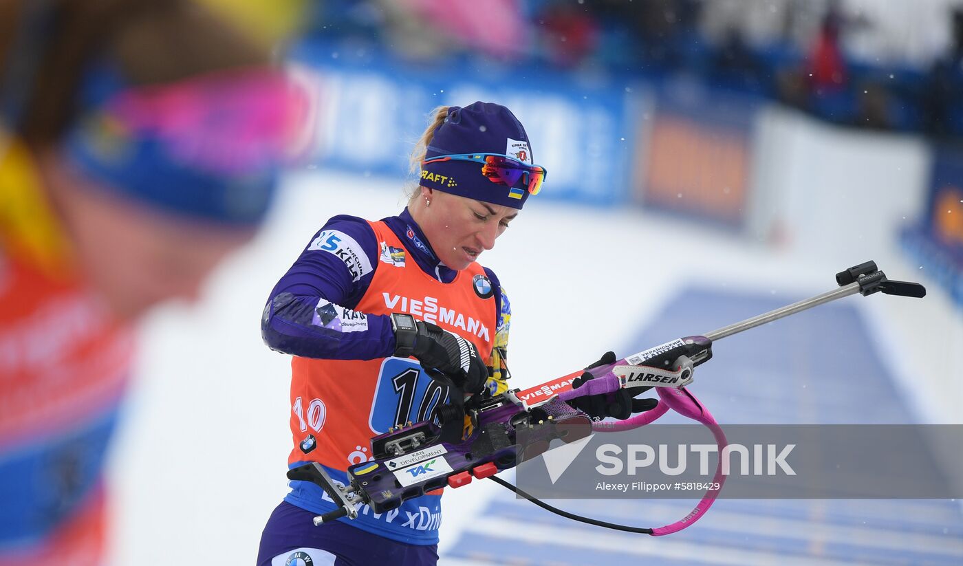 Sweden Biathlon Worlds Women Relay