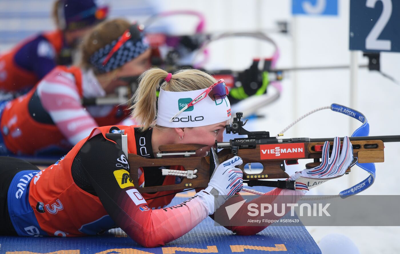 Sweden Biathlon Worlds Women Relay