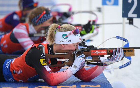 Sweden Biathlon Worlds Women Relay