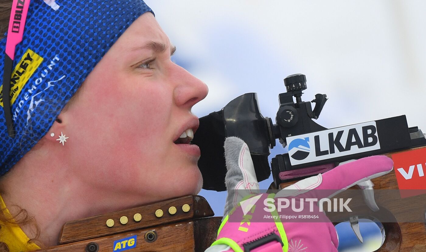Sweden Biathlon Worlds Women Relay