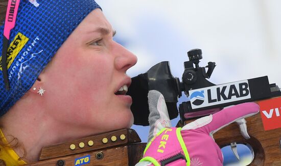 Sweden Biathlon Worlds Women Relay