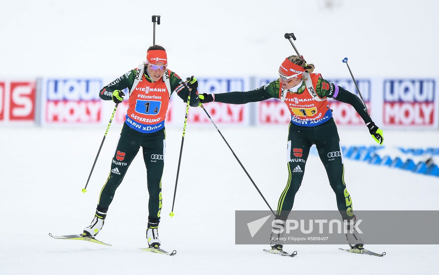 Sweden Biathlon Worlds Women Relay