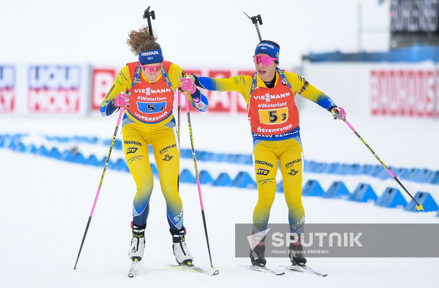 Sweden Biathlon Worlds Women Relay