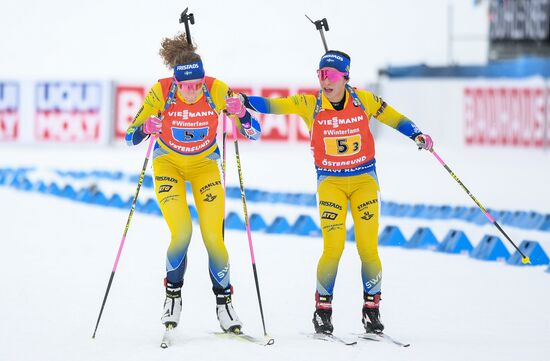 Sweden Biathlon Worlds Women Relay