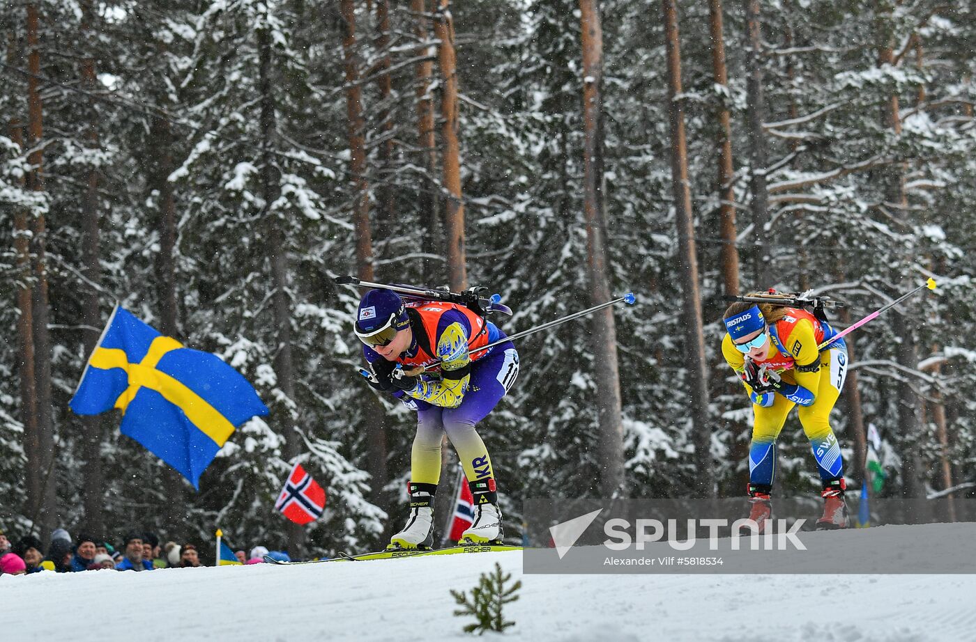 Sweden Biathlon Worlds Women Relay