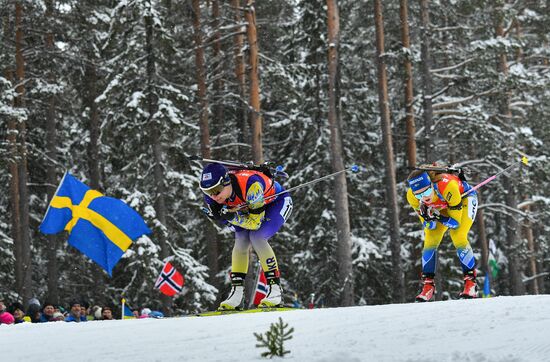 Sweden Biathlon Worlds Women Relay