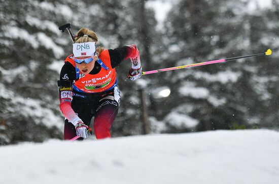 Sweden Biathlon Worlds Women Relay