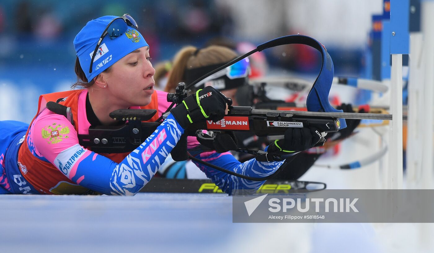 Sweden Biathlon Worlds Women Relay