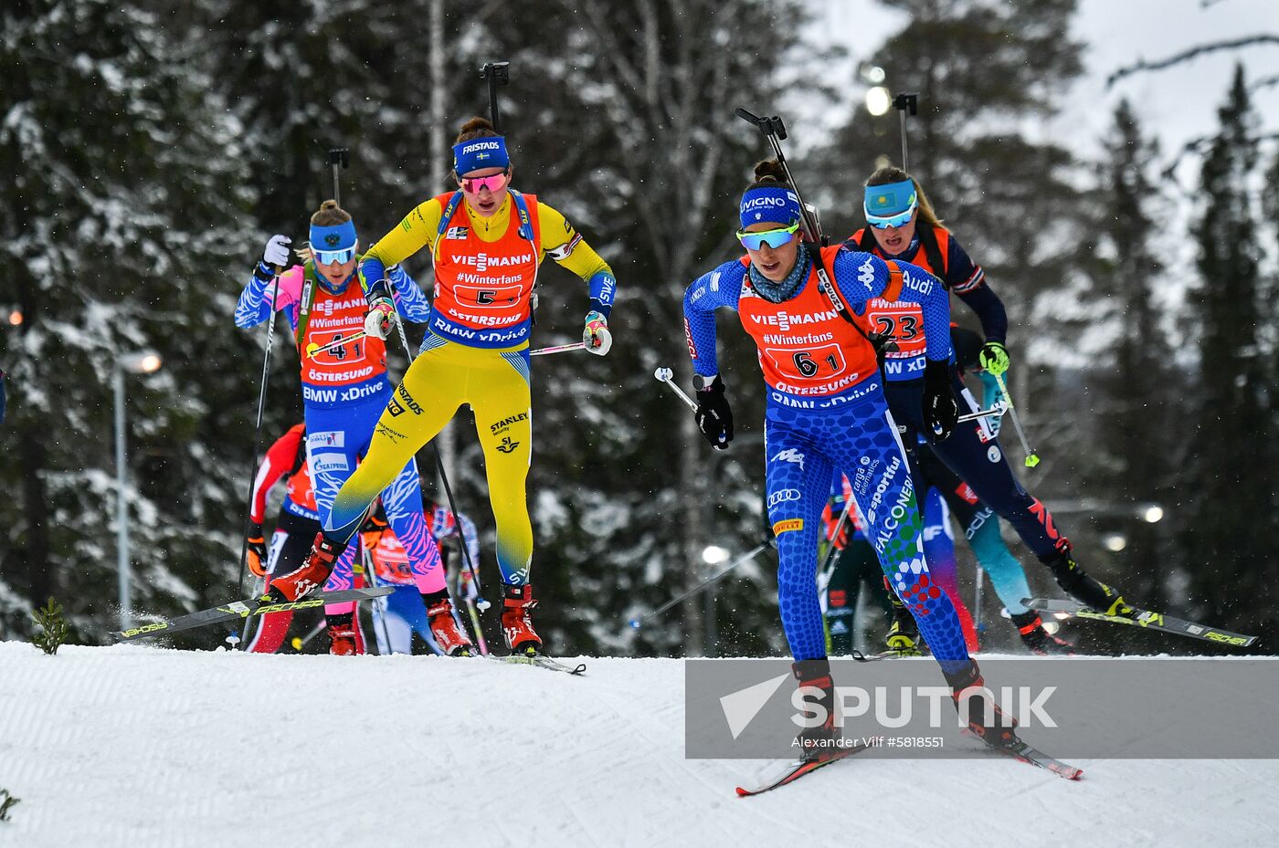 Sweden Biathlon Worlds Women Relay