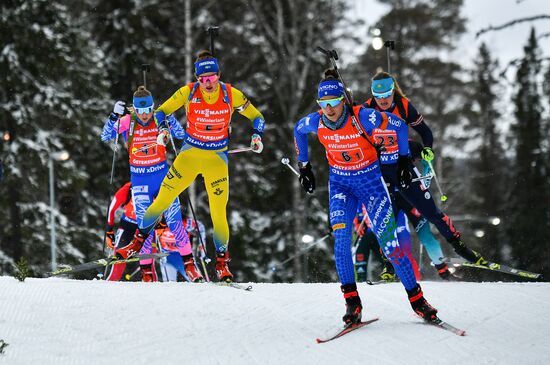 Sweden Biathlon Worlds Women Relay