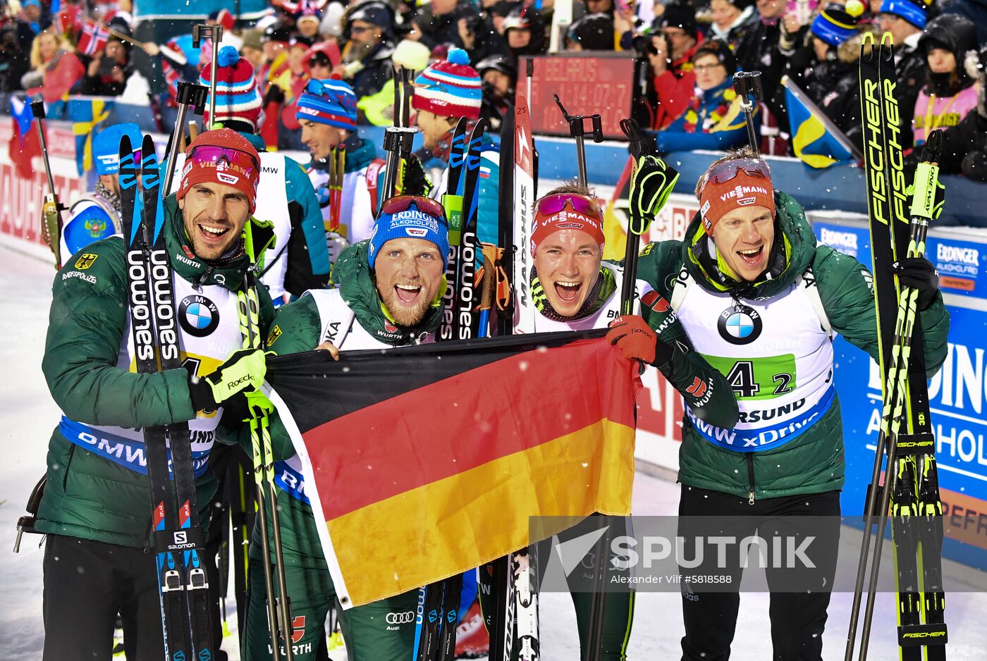Sweden Biathlon Worlds Men Relay