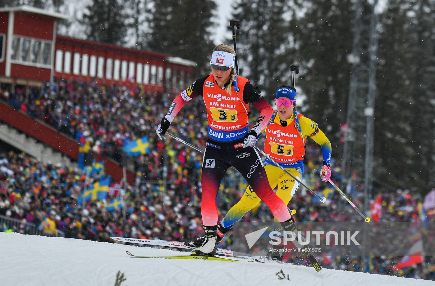 Sweden Biathlon Worlds Women Relay