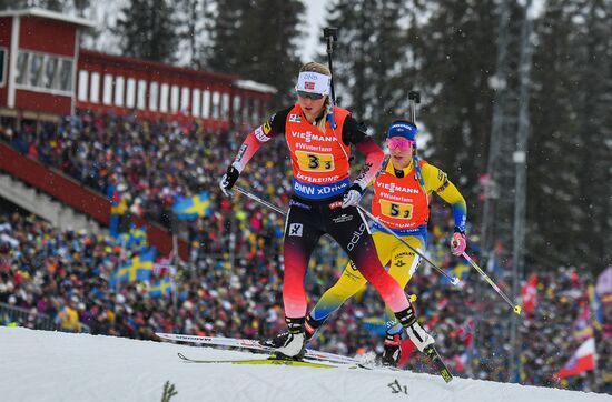 Sweden Biathlon Worlds Women Relay
