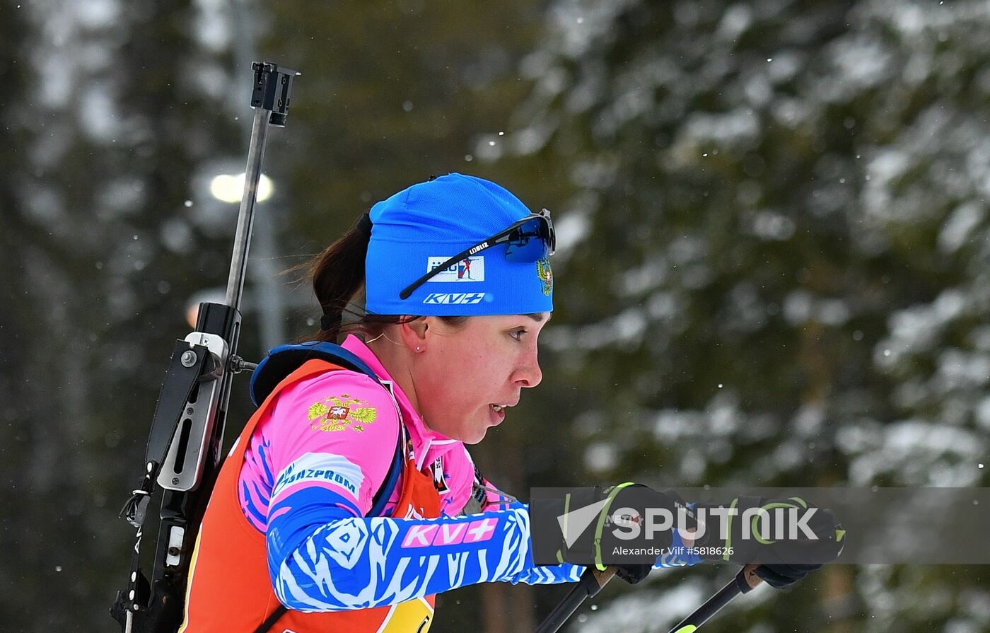 Sweden Biathlon Worlds Women Relay