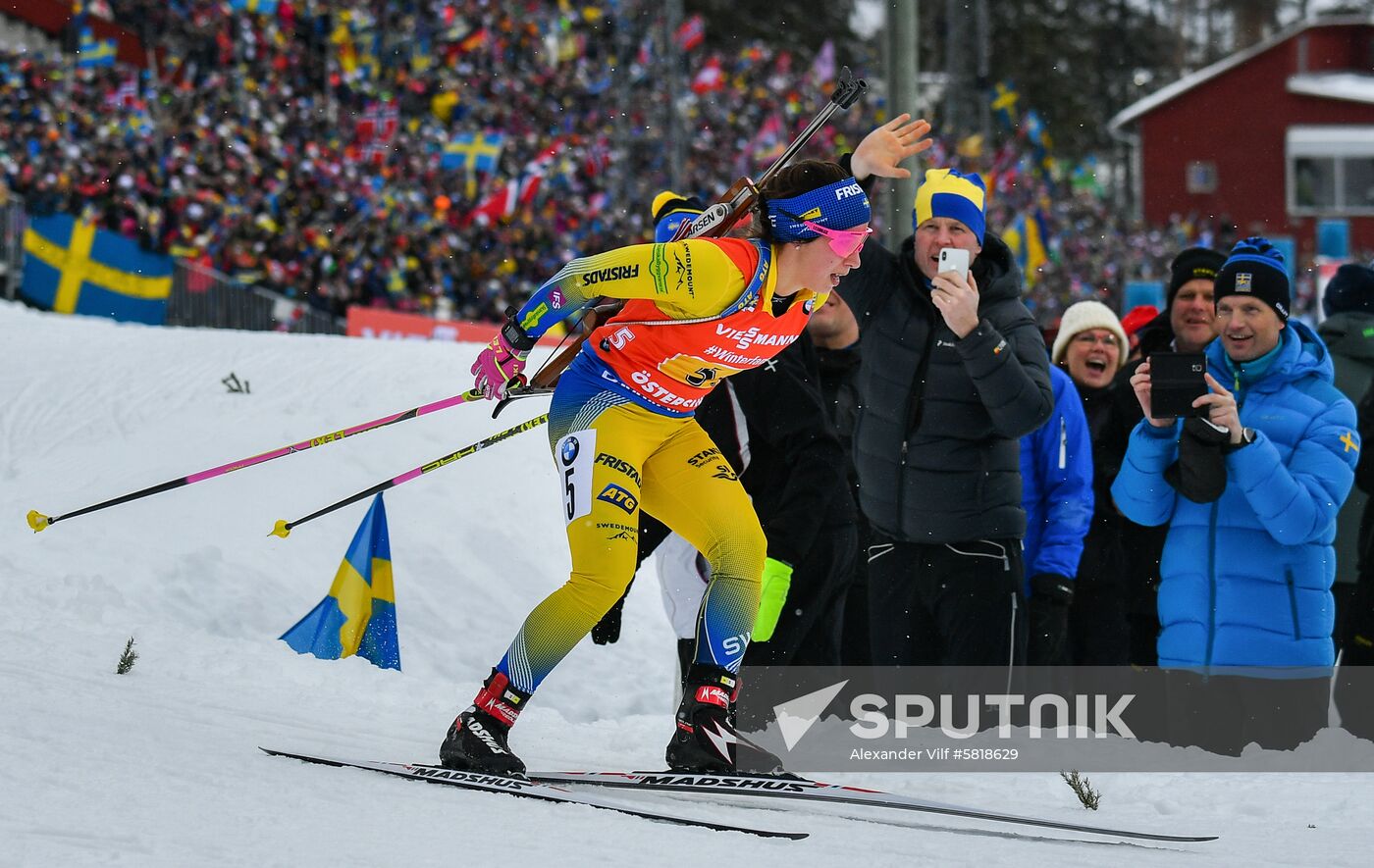 Sweden Biathlon Worlds Women Relay